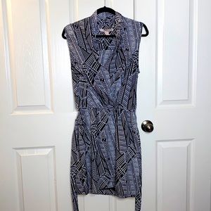Forever 21 Black and White Tribal Print Dress